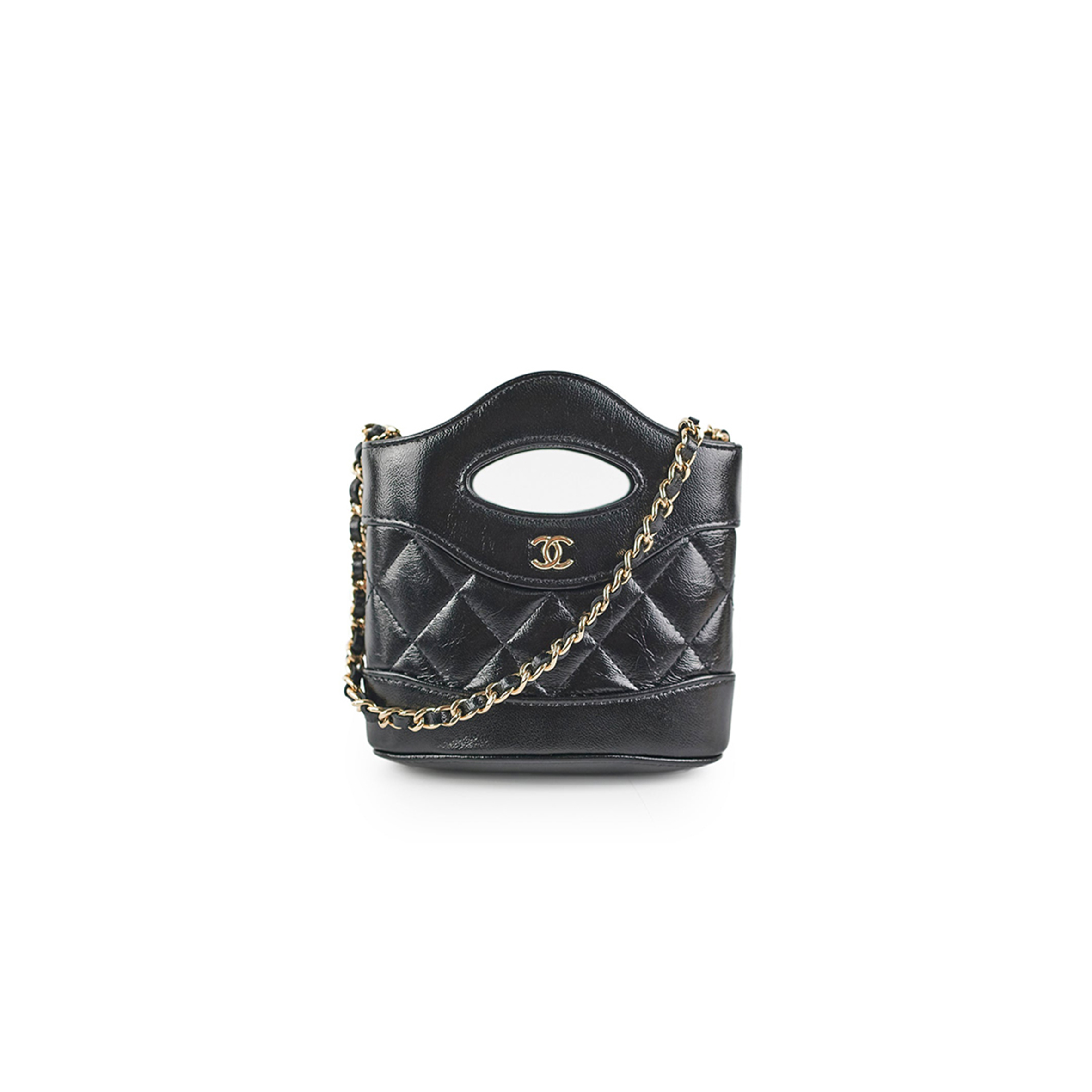 Ch*el master micro 31 24s crossbody bag black ap3924 (13.5*12*6cm)